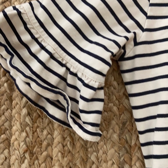 J.Crew Factory navy and cream stripe top - Picture 3 of 3